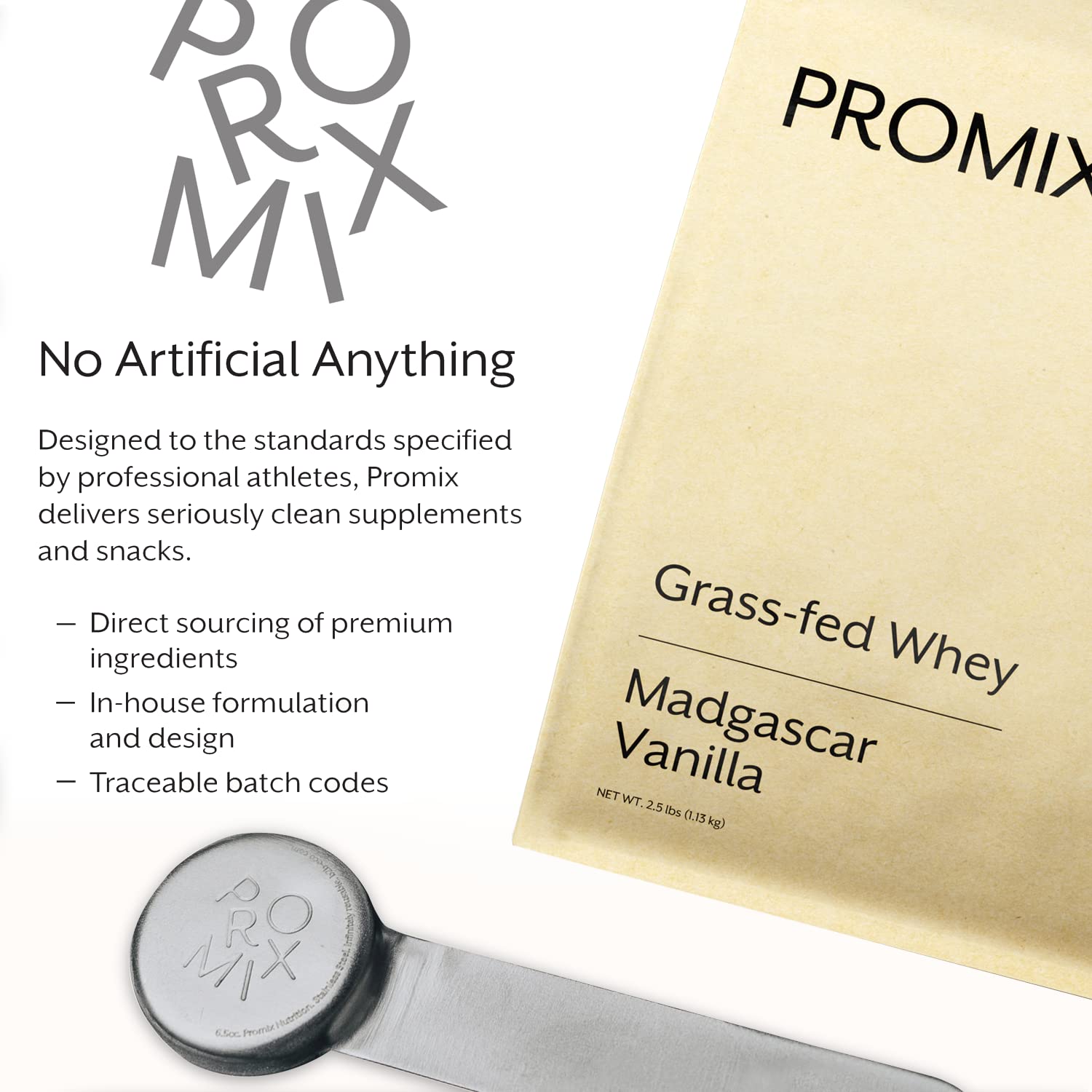Promix Whey Protein Powder, Vanilla - 5lb Bulk - Grass-Fed & 100% All Natural ProMix Nutrition Au supplements