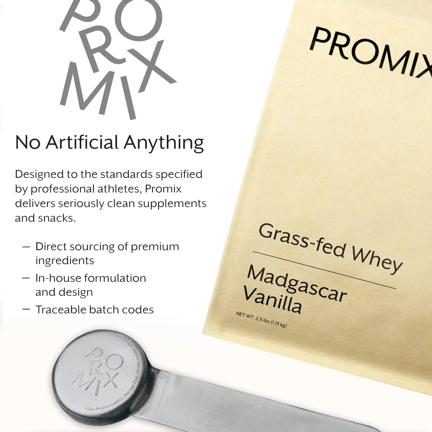 Promix Whey Protein Powder, Vanilla - 5lb Bulk - Grass-Fed & 100% All Natural ProMix Nutrition Au supplements