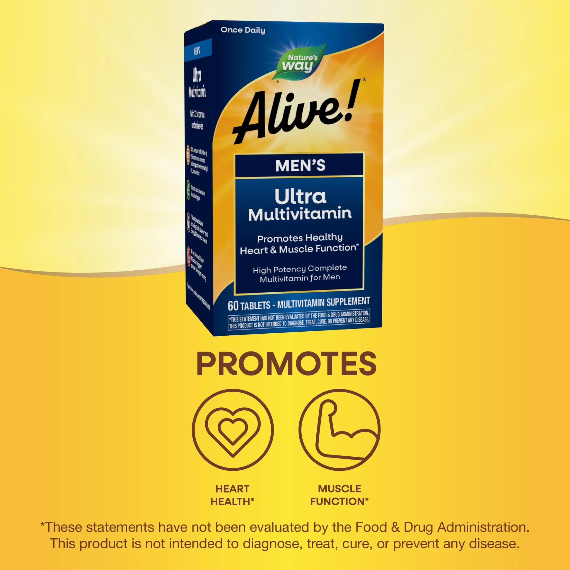 Nature's Way Alive! Men's Daily Ultra Multivitamin, High Potency Formula, Promotes Heart & Muscle Function Nature's Way Au supplements