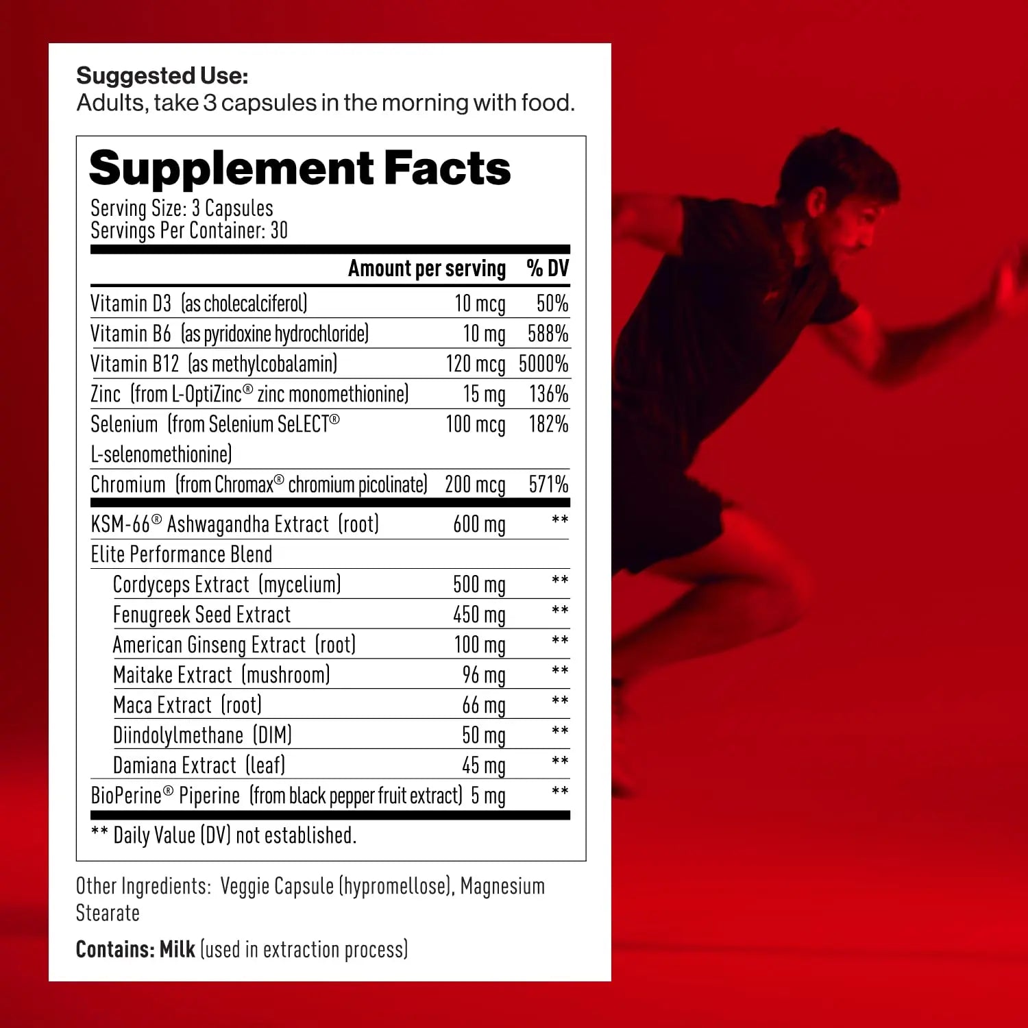 Mdrive Elite Multi - Natural Energy, Strength, Stress Relief, Lean Muscle, Immune Health Support from Zinc, Selenium, Manganese & Vitamin D, Enzymes for Digestive Support Mdrive Au supplements