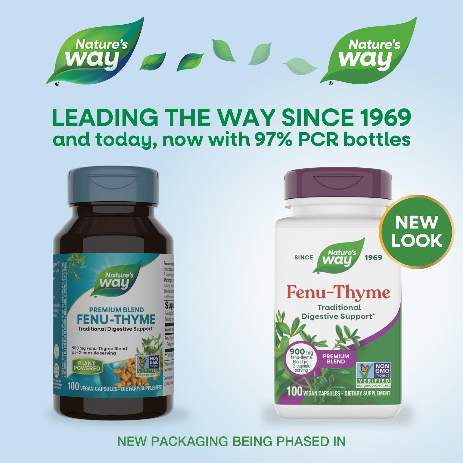 Nature's Way Fenu-Thyme - Traditional Digestive Support Blend* - 900 mg of Thyme & Fenugreek per 2-Capsule Serving - Non-GMO Project Verified & Dairy Free - 100 Vegan Capsules Nature's Way Au supplements