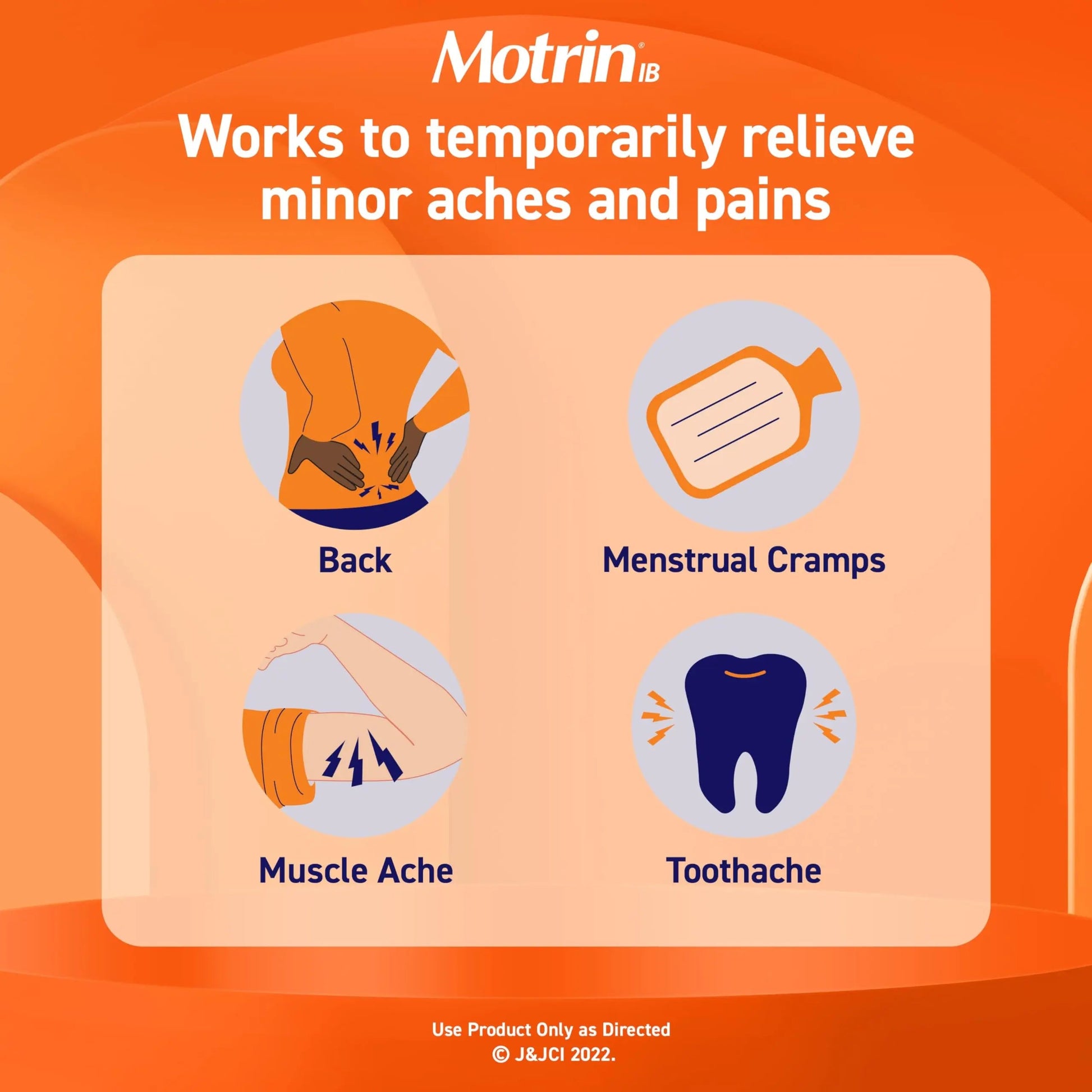 Motrin IB Ibuprofen 200mg Tablets, Ibuprofen Pain & Fever Reliever for Headache, Backache, Muscular Aches, Menstrual Pain & Minor Arthritis Pain, Over-The-Counter NSAID Medicine, 225 ct Motrin Au supplements