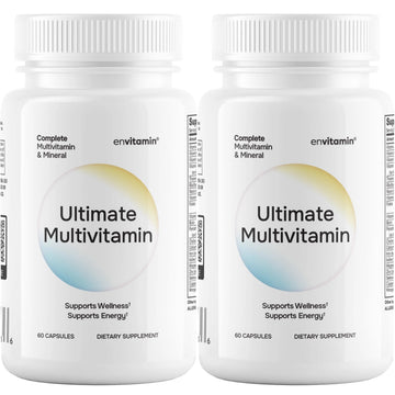 envitamin Ultimate Multivitamin Multimineral and Superfood with 42 Fruit and Vegetable Blend, 60 Count (Ultimate 2 Pack) envitamin Au supplements