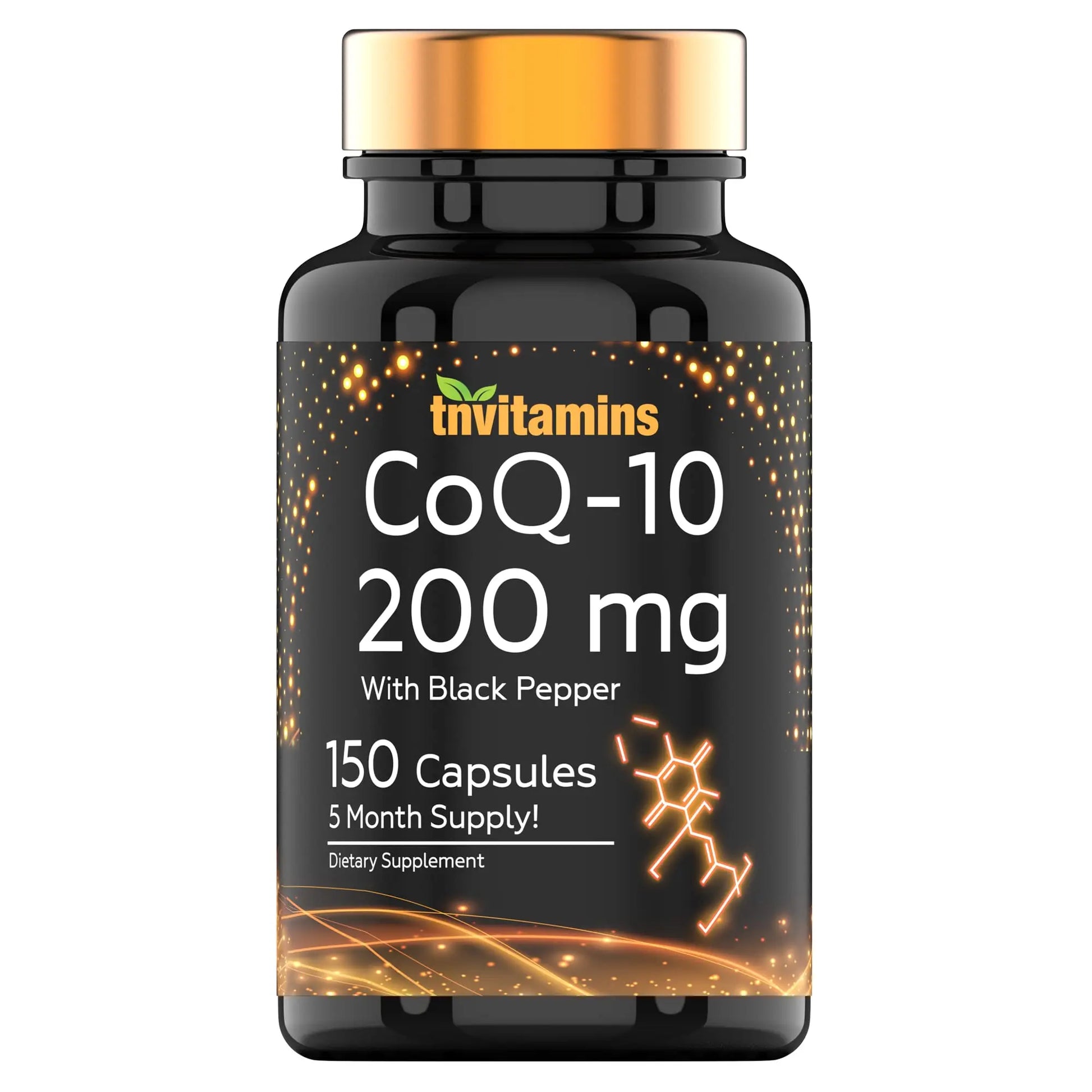 tnvitamins Ultra Potent CoQ-10 200 MG - 150 Capsules with Black Pepper Extract tnvitamins Au supplements