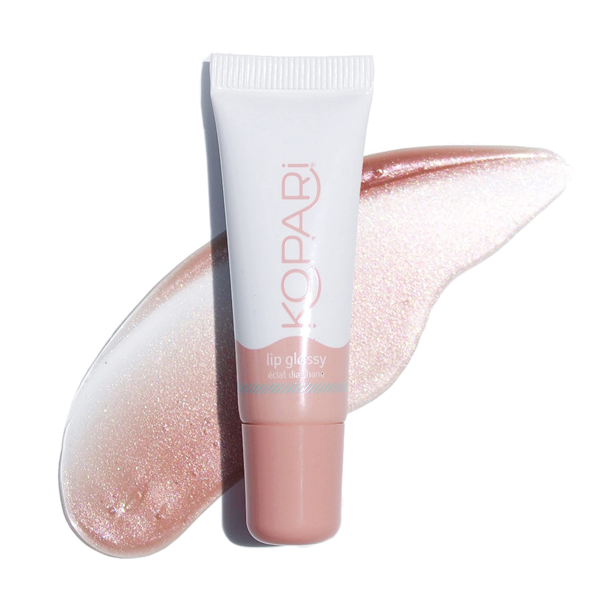 Kopari Coconut Lip Glossy | Nude Tint Birthday Suit | Vegan Hydrating Moisturizing Lip Oil Vitamin E Shea Butter Long Wear High Shine Non Sticky | Clean Plant Based Non Toxic Balm Paraben Free Kopari Au supplements