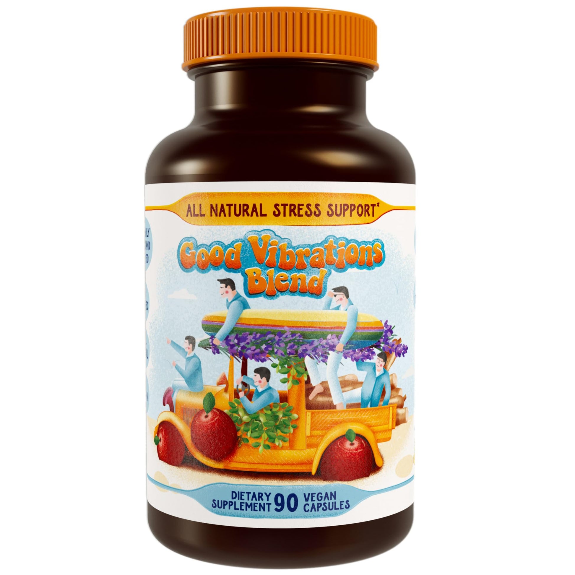 Hippie Farms Stress, Mood, Energy Support - Ashwagandha Root, Lion's Mane & More - Good Vibrations Blend Hippie Farms Au supplements