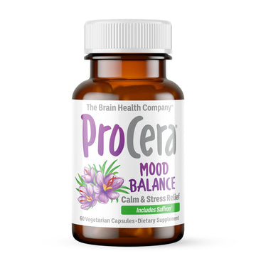 Procera Mood Support - Boost Mental Performance - Clarity - Mood Stability - Stress - Anxiousness - Mental Fatigue - Adaptogens - Saffron - Magnesium - Ashwagandha - Rhodiola - 60 Count Procera Au supplements