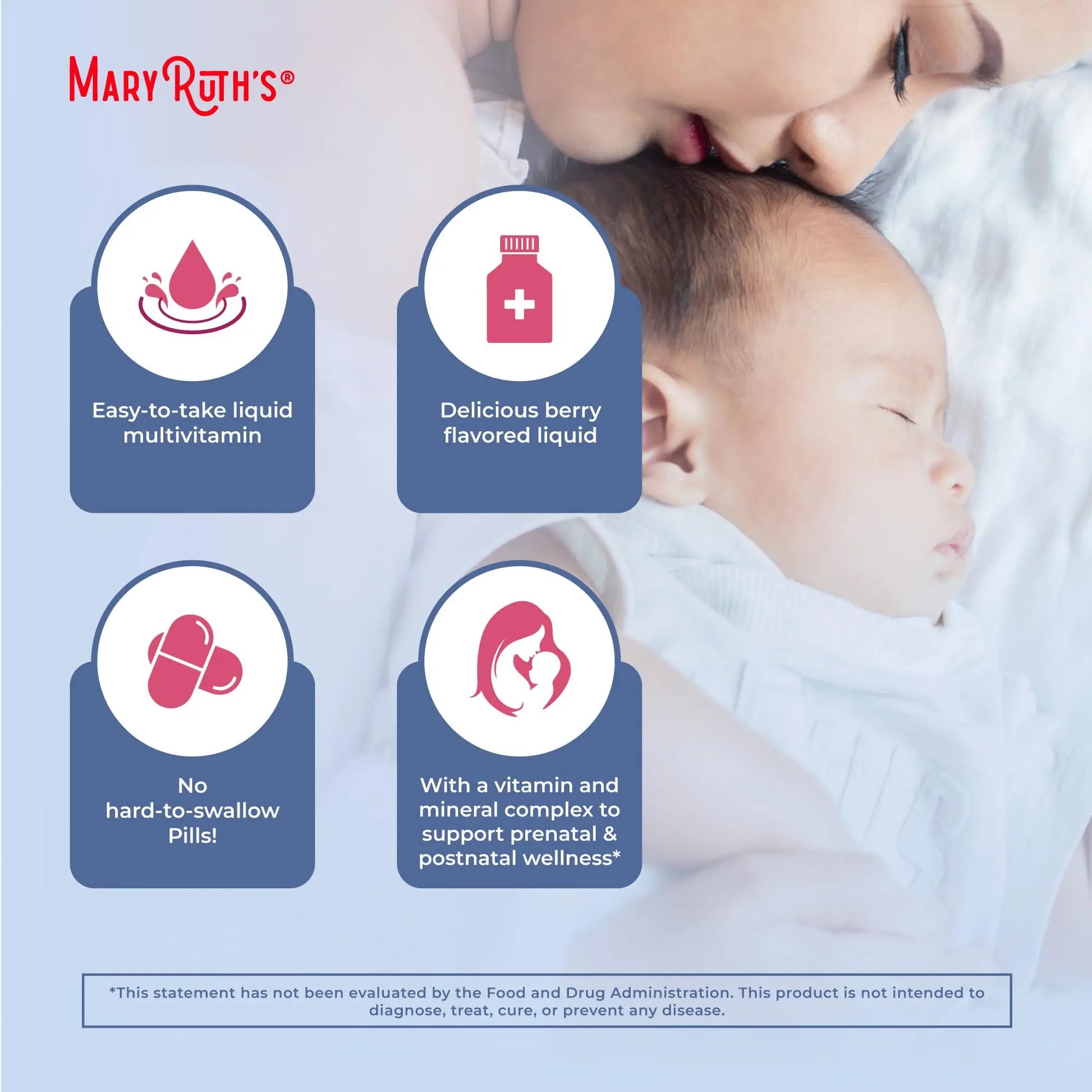 MARYRUTH'S Postnatal & Prenatal Vitamins for Women | Sugar Free | Selenium | Folate | Vegan | Non-GMO | Gluten Free | 32oz MARYRUTH'S Au supplements
