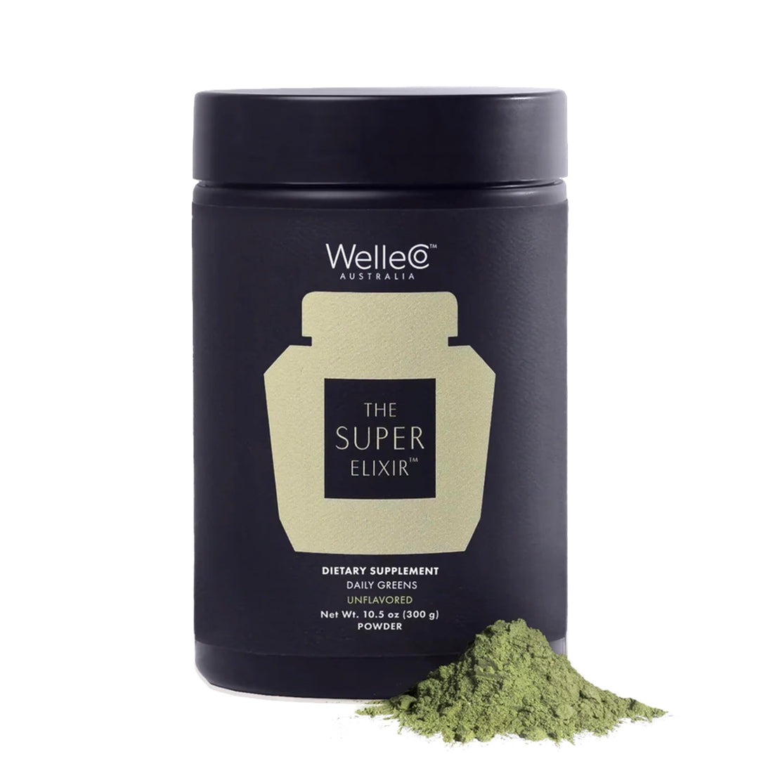 WelleCo The Super Elixir, Daily Greens Powder with Probiotics, Superfoods & Whole Foods, Unflavored Drink Mix for Gut Health, Immunity, Energy, Skin & Hair, 10.5oz Jar WelleCo Au supplements