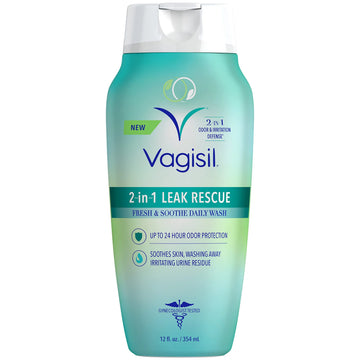 Vagisil 2-in-1 Leak Rescue Daily Intimate Feminine Wash for Women, Gynecologist Tested & Hypoallergenic Vagisil Au supplements