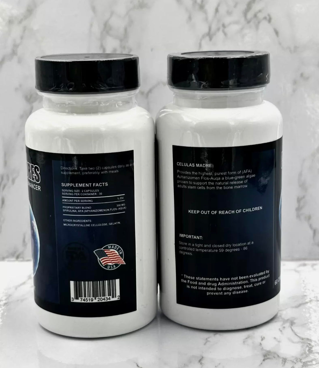 2 Bottles Celulas Madre Supports Joint & Muscles Stem Cell Immune Control 120 Capsules Madre Cell Plus. All Natural Steam Enhancer New Generic Au supplements