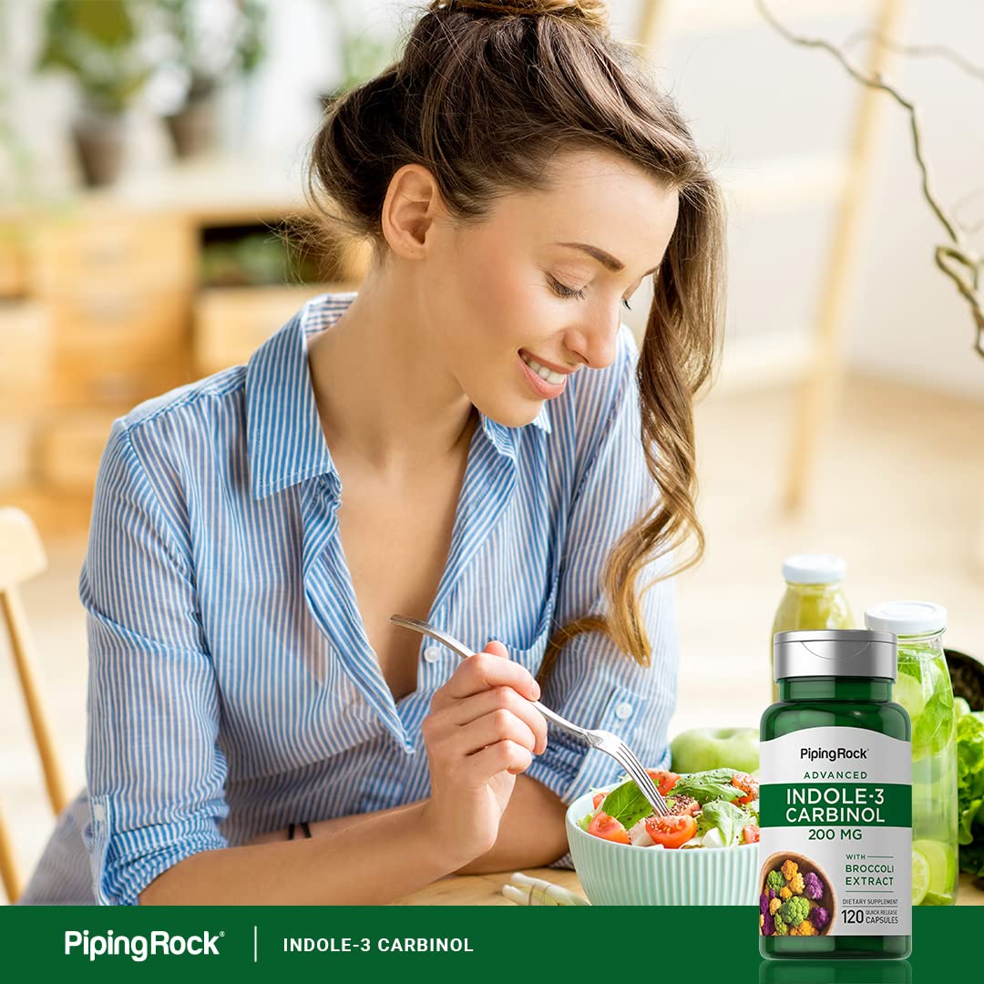 Piping Rock Indole 3 Carbinol | 200mg | 120 Capsules | I3C with Broccoli Extract | Non-GMO, Gluten Free Supplement Piping Rock Au supplements