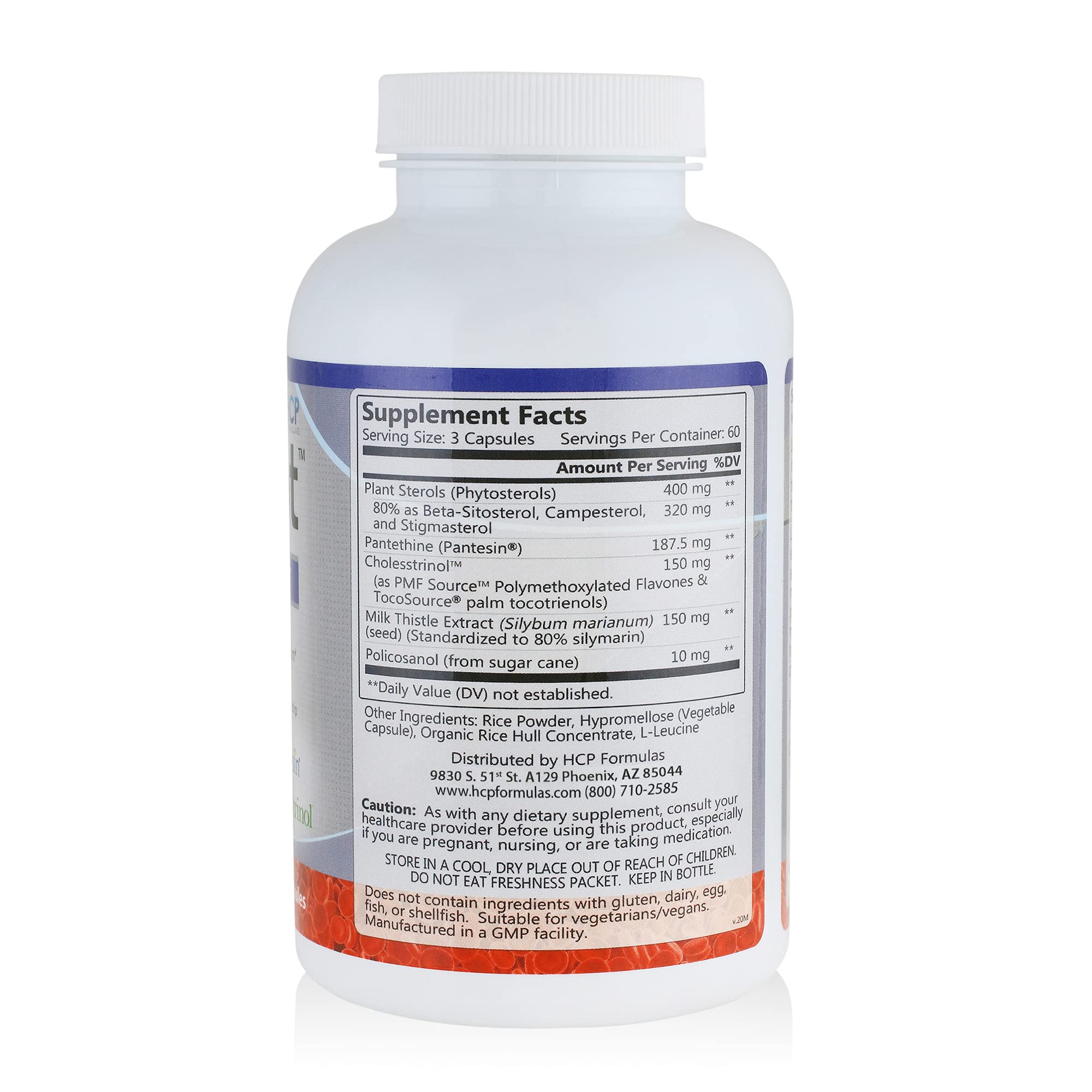 HCP Formulas - LipiCept - Natural Cholesterol Support Formula with Plant Sterols - Maintain Healthy Cholesterol Levels Already Within a Normal Range - Vegetarian - Dietary Supplement - 180 Caps HCP Formulas Au supplements