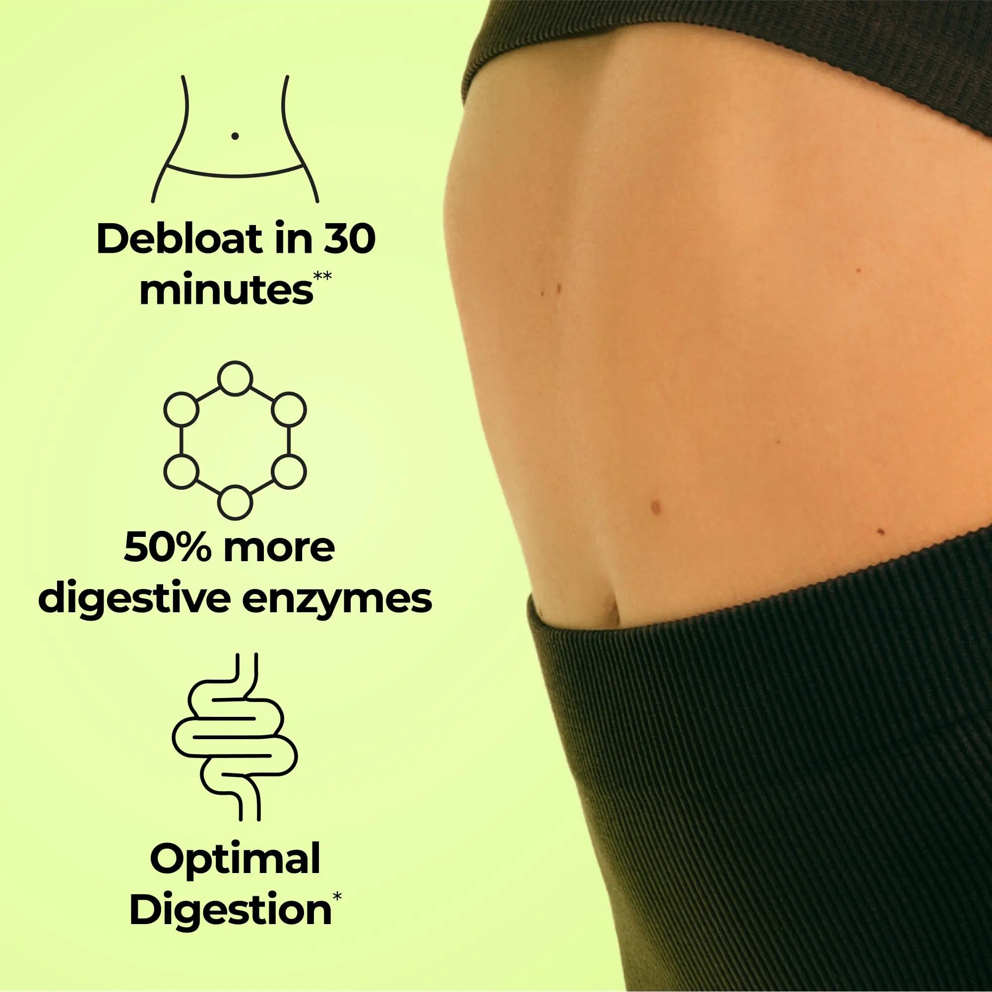 HUM Flatter Me Extra Strength Digestive Enzymes for Women, Men, Digestive Gut Bloating Supplement, Ginger, Peppermint Leaf, Fast Acting Anti Bloat HUM Au supplements