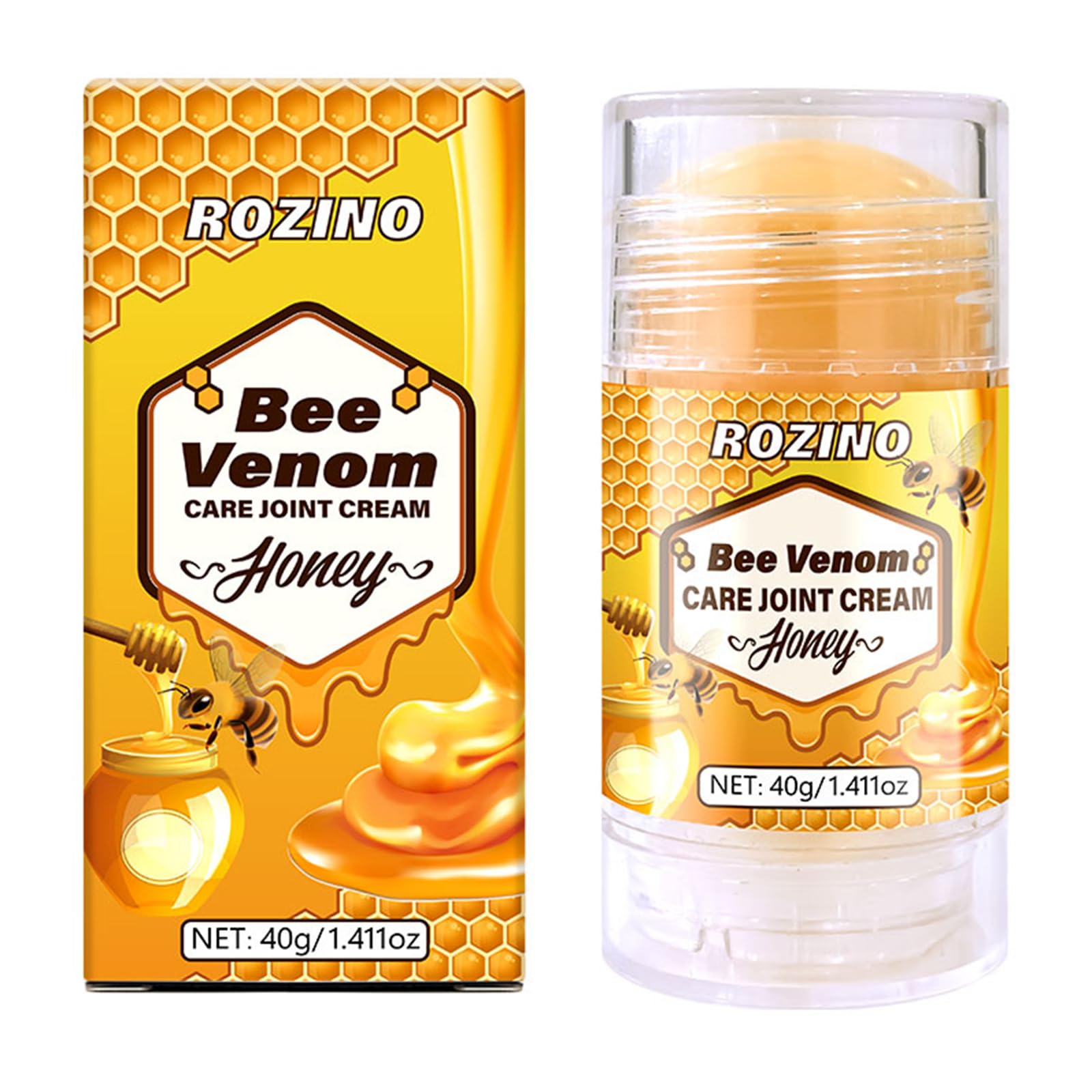 Bee Venom Joint Cream for Knees & Joint Support, Fast Absorbing, Non-Sticky Formula with Vitamin C, Aloe Vera for Soothing Comfort (1.411OZ) Generic Au supplements