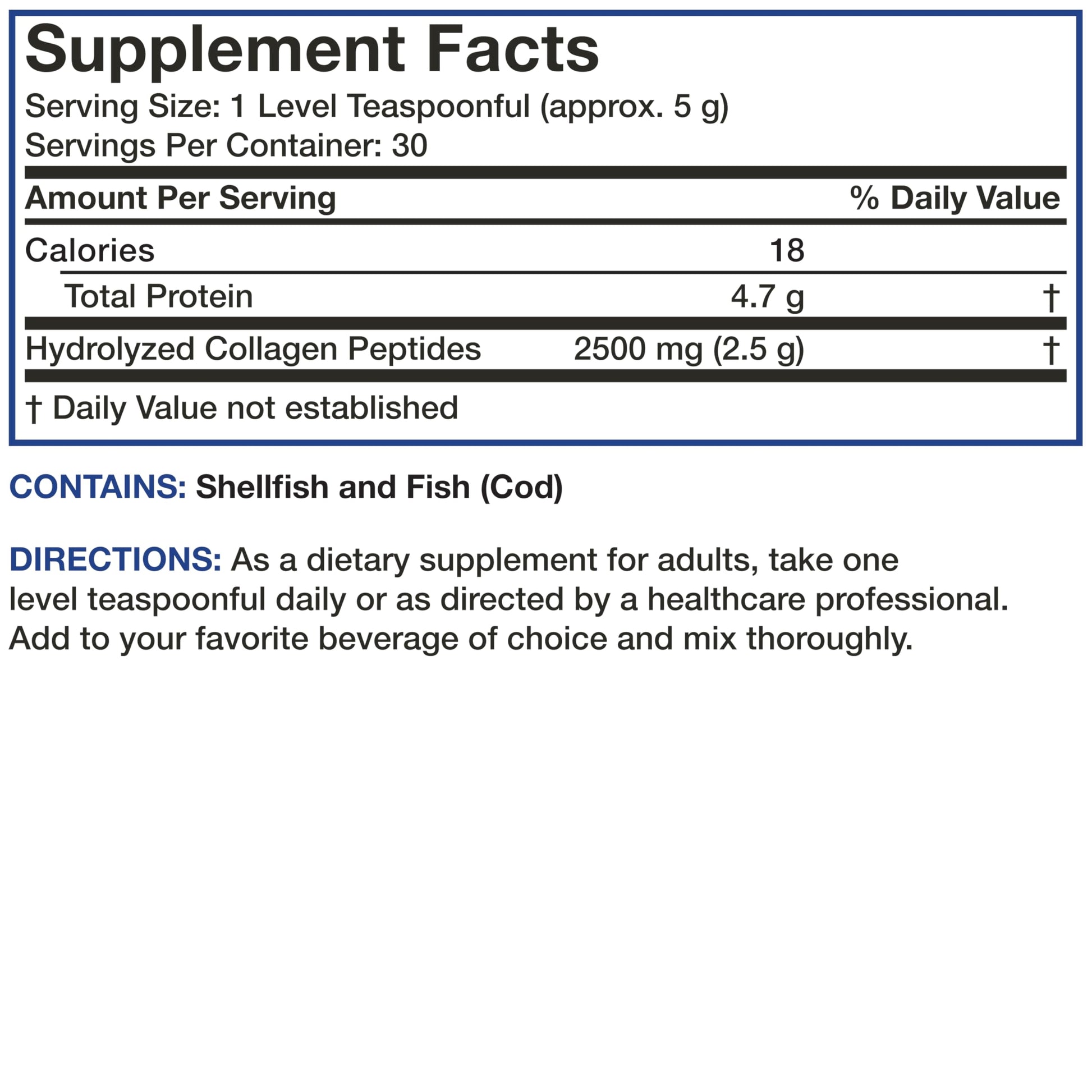 Bronson Marine Collagen Peptides Hydrolyzed Protein Powder 100% Wild Caught Nordic Cod Verified Sustainable Source for Joints Skin Hair Nails & Bones 150g (5.29oz) Bronson Au supplements