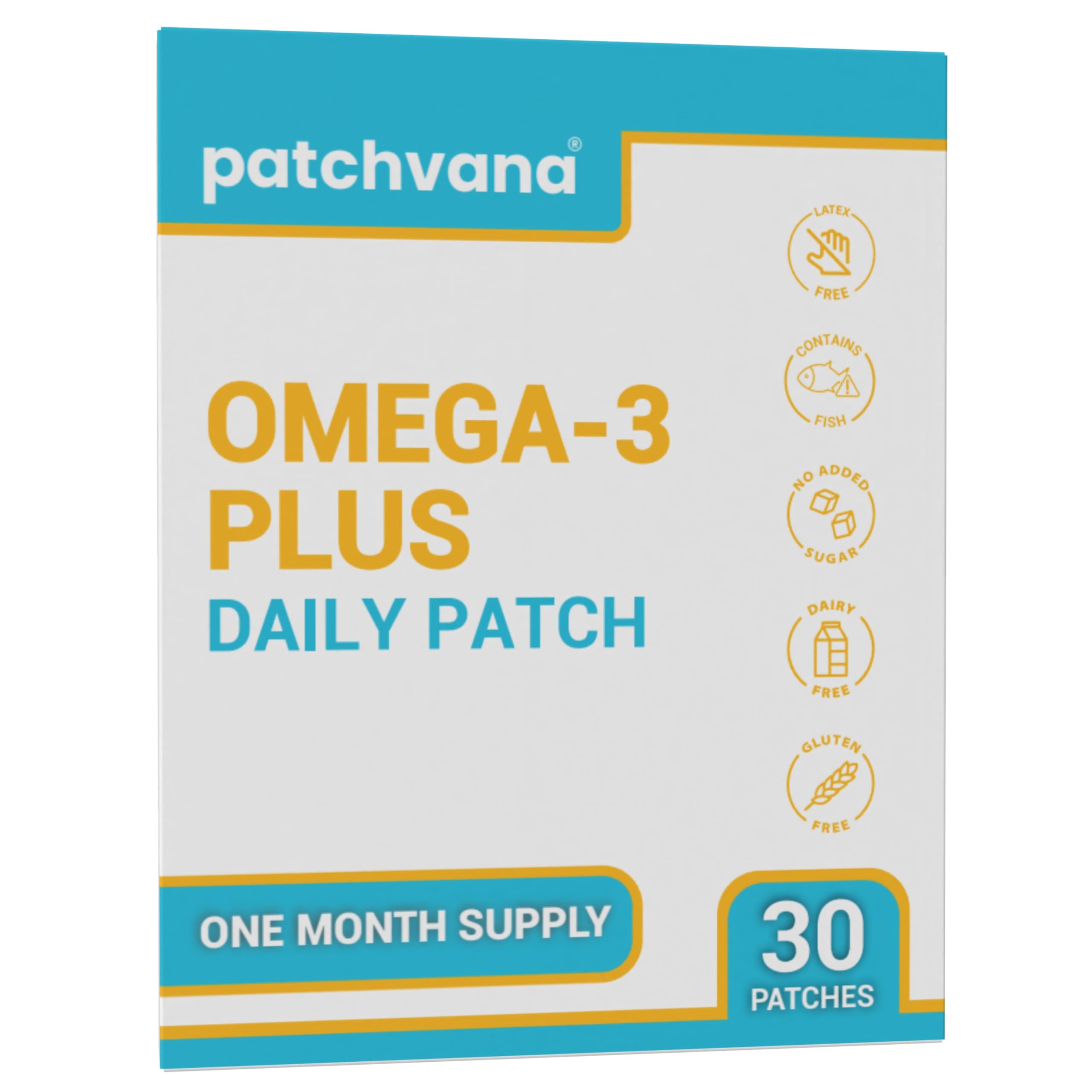 Patchvana Omega 3 Patch for Women & Men, 1 Month Supply, 30 Patches Patchvana Au supplements