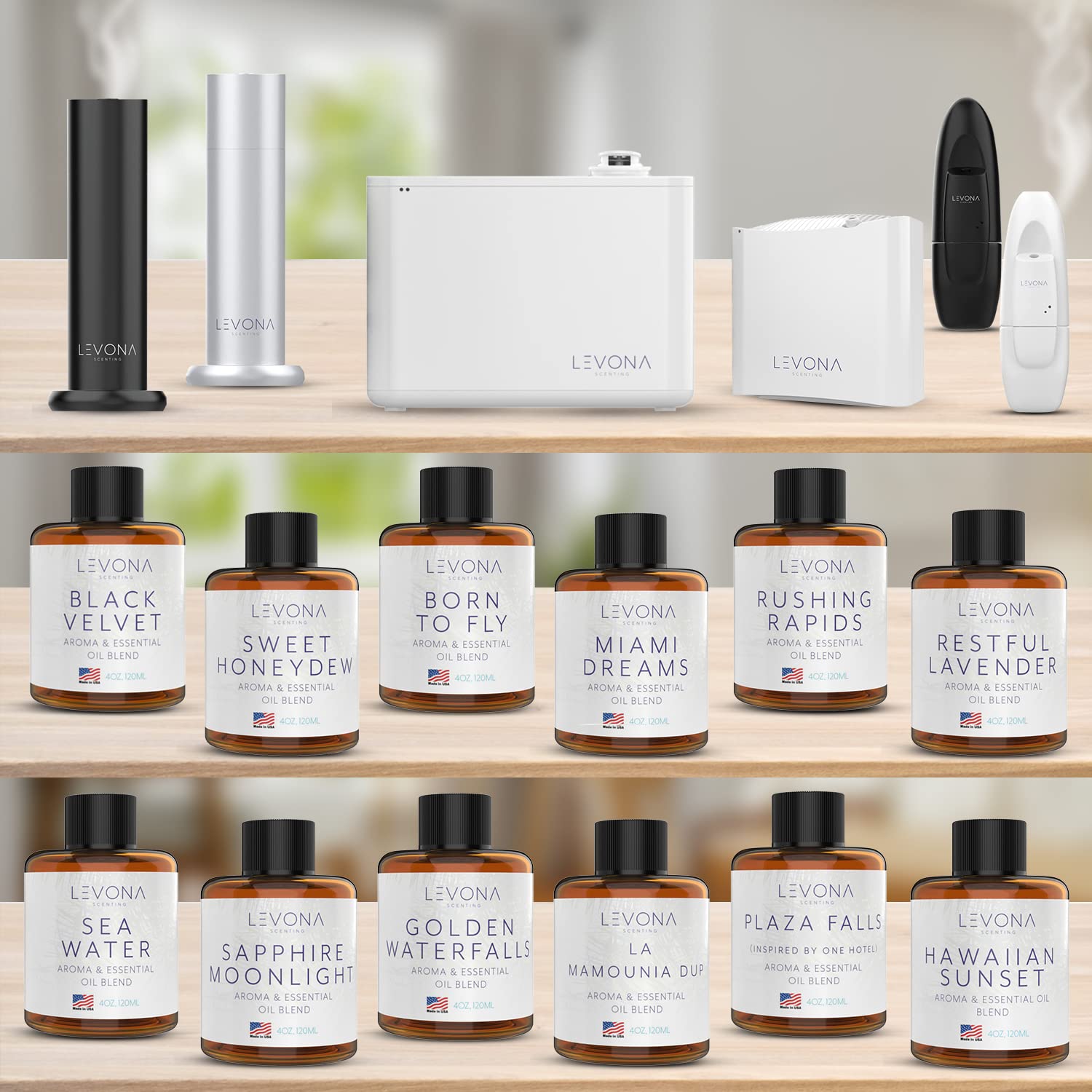 Levona Scent Pure Essential Oils For Diffusers For Home, Hotel & Office - Sapphire Moonlight Essential Oil LEVONA SCENT Au supplements