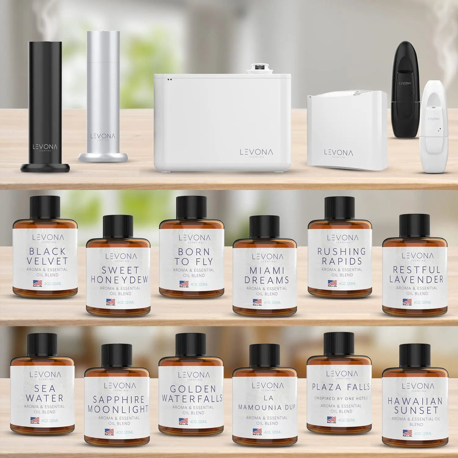 Levona Scent Essential Oils for Diffusers for Home: Miami Dreams Hotel & Home Luxury Scents Fragrance Oil LEVONA SCENT Au supplements
