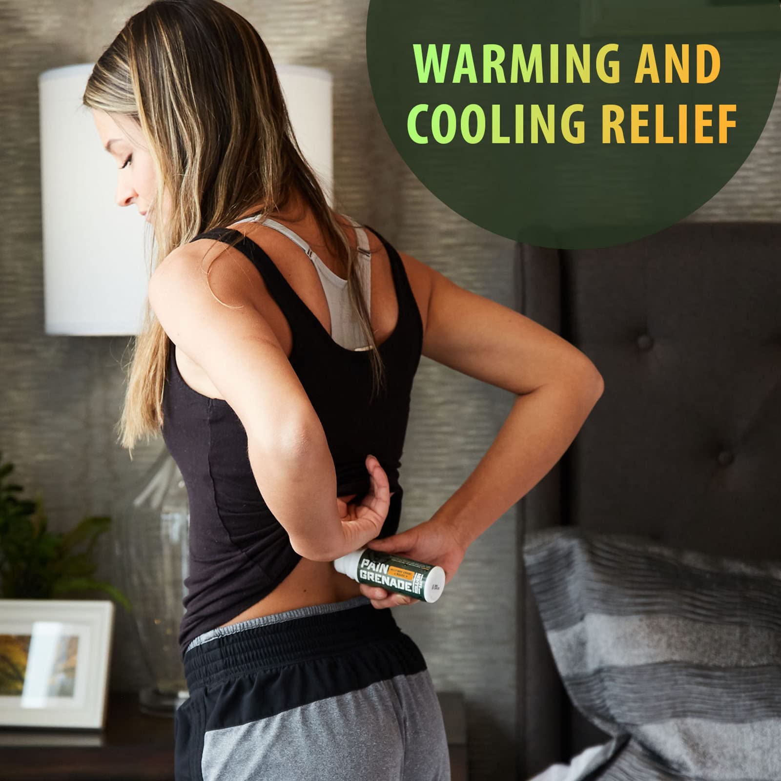 Plant Powered Roll-On Gel by Pain Grenade - Cooling and Warming Gel with Arnica, Menthol, Camphor, Glucosamine, and Other All Natural Botanicals - 3 - Pack M PAIN MANAGEMENT TECHNOLOGIES Au supplements