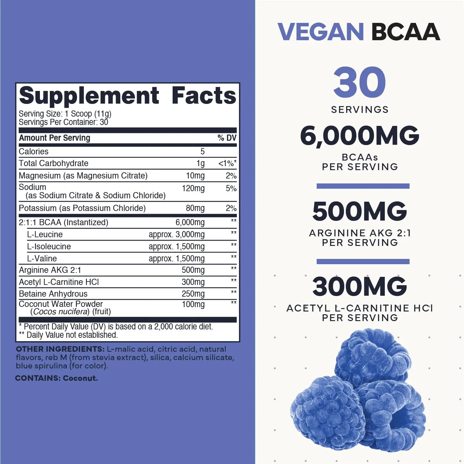 Type Zero Ultra Clean Vegan BCAA Powder + Electrolytes (Blue Raspberry | 6G) 2:1:1 Sugar-Free/No Sucralose BCAAs Amino Acids Supplement - BCAA Vegan Amino Acids After Workout Drink, 30 Servings Type Zero Au supplements