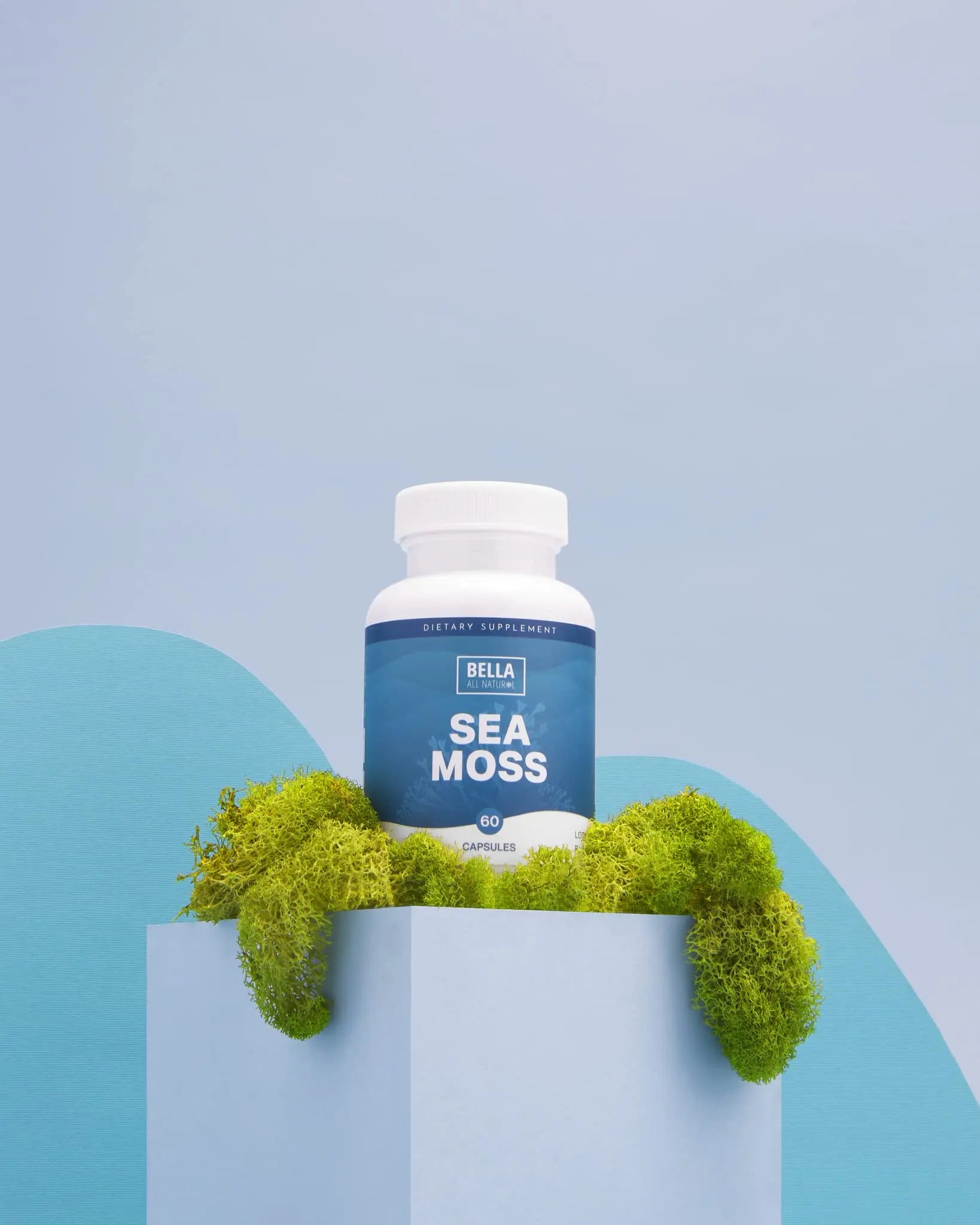 Bella All Natural Sea Moss Vitamins | Pure Sea Moss | Irish Sea Moss, 60 Capsules Bella All Natural Au supplements