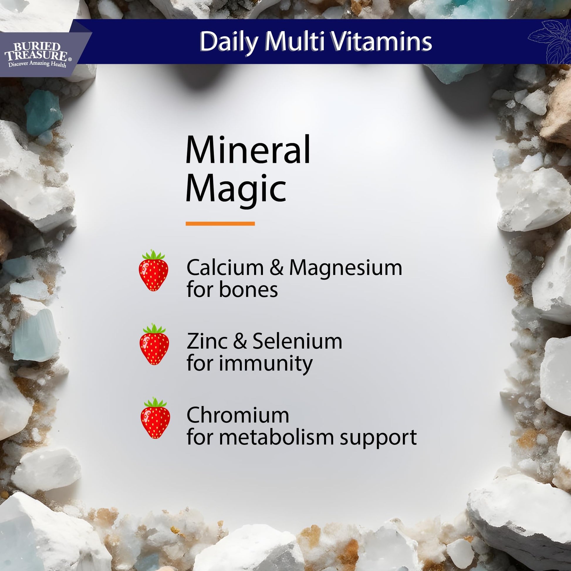 Buried Treasure Daily Nutrition Liquid Multivitamin and Mineral Supplement with Trace Minerals, Superfoods, Vitamin A, B-Complex, C, D, E, Methylfolate, Biotin, Magnesium, Zinc, Resveratrol, 32 serv Buried Treasure Au supplements