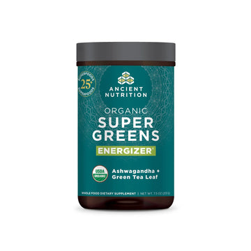 Ancient Nutrition Supergreens Energizer Powder, Organic Superfood Powder with Caffeine Ancient Nutrition Au supplements