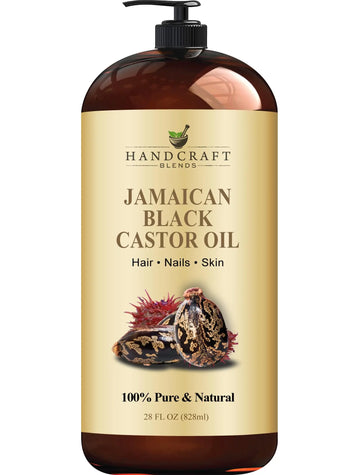 Handcraft Blends Jamaican Black Castor Oil for Hair Growth, Eyelashes and Eyebrows Handcraft Blends Au supplements