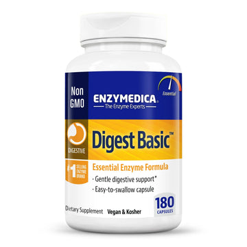Enzymedica Digest Basic, Digestive Enzymes for Sensitive Stomachs, Offers Fast-Acting Enzymedica Au supplements