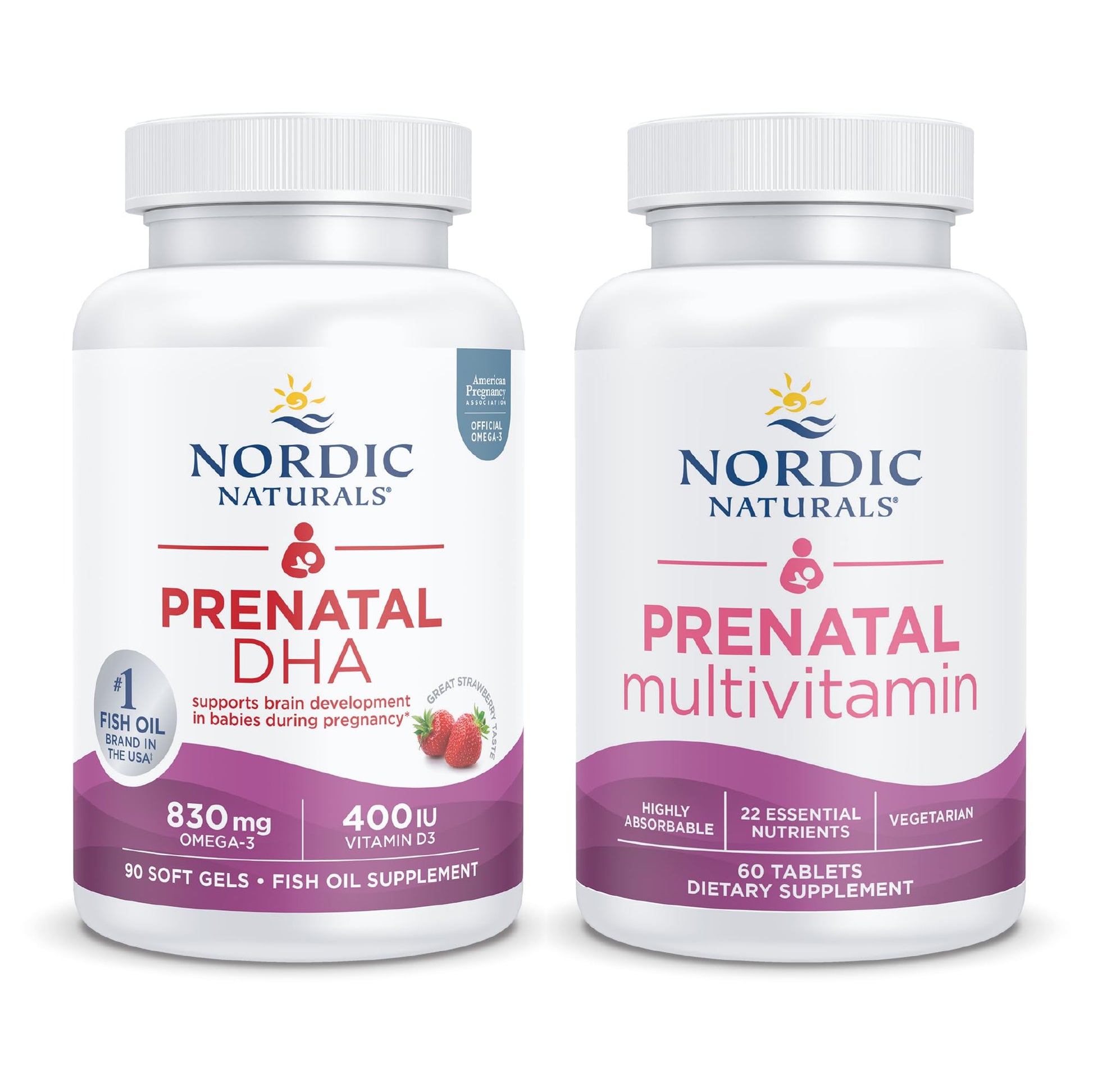 Nordic Naturals Prenatal Starter Pack - Prenatal DHA and Prenatal Multivitamin Tablets Nordic Naturals Au supplements