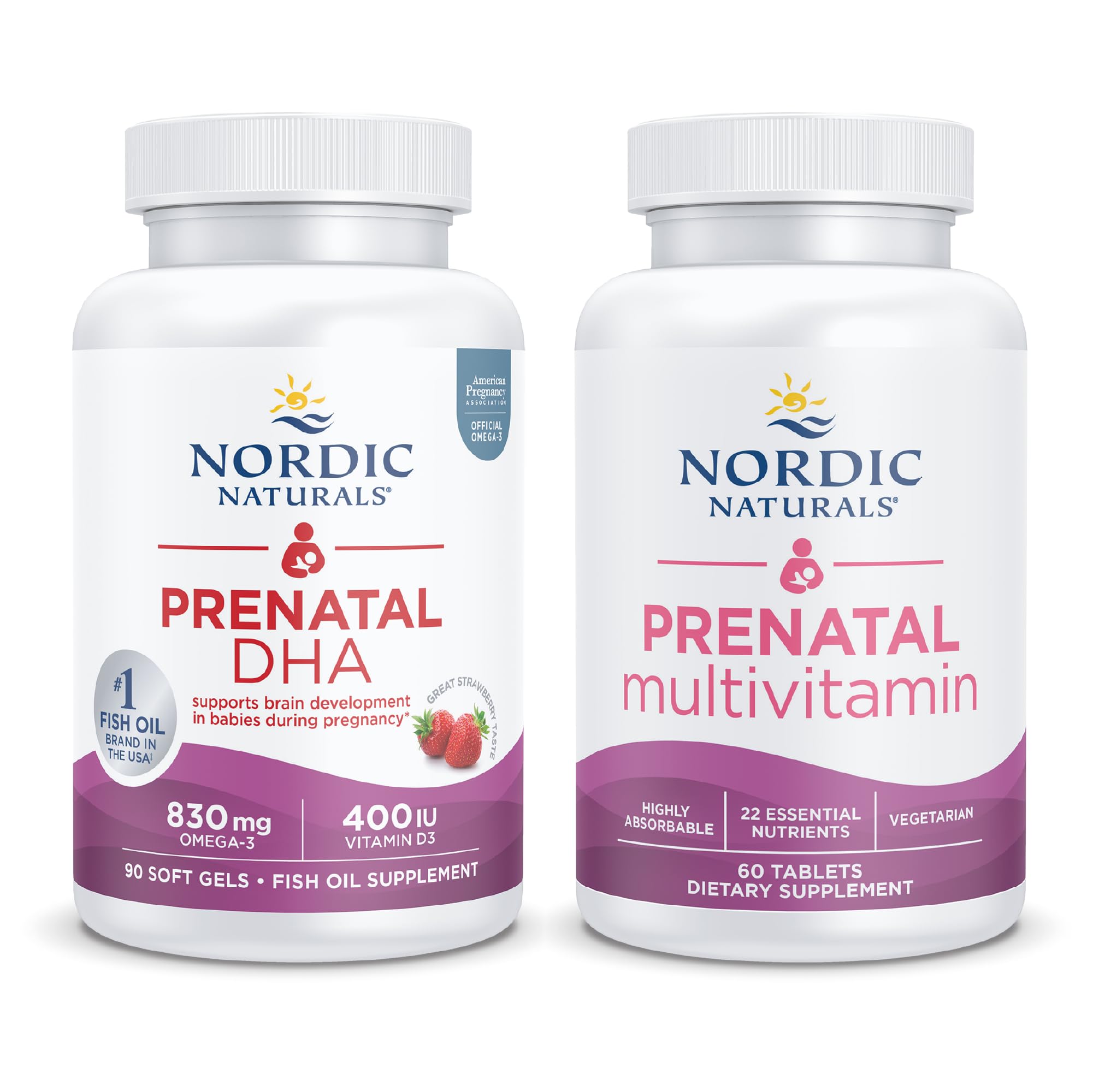 Nordic Naturals Prenatal Starter Pack - Prenatal DHA and Prenatal Multivitamin Tablets Nordic Naturals Au supplements