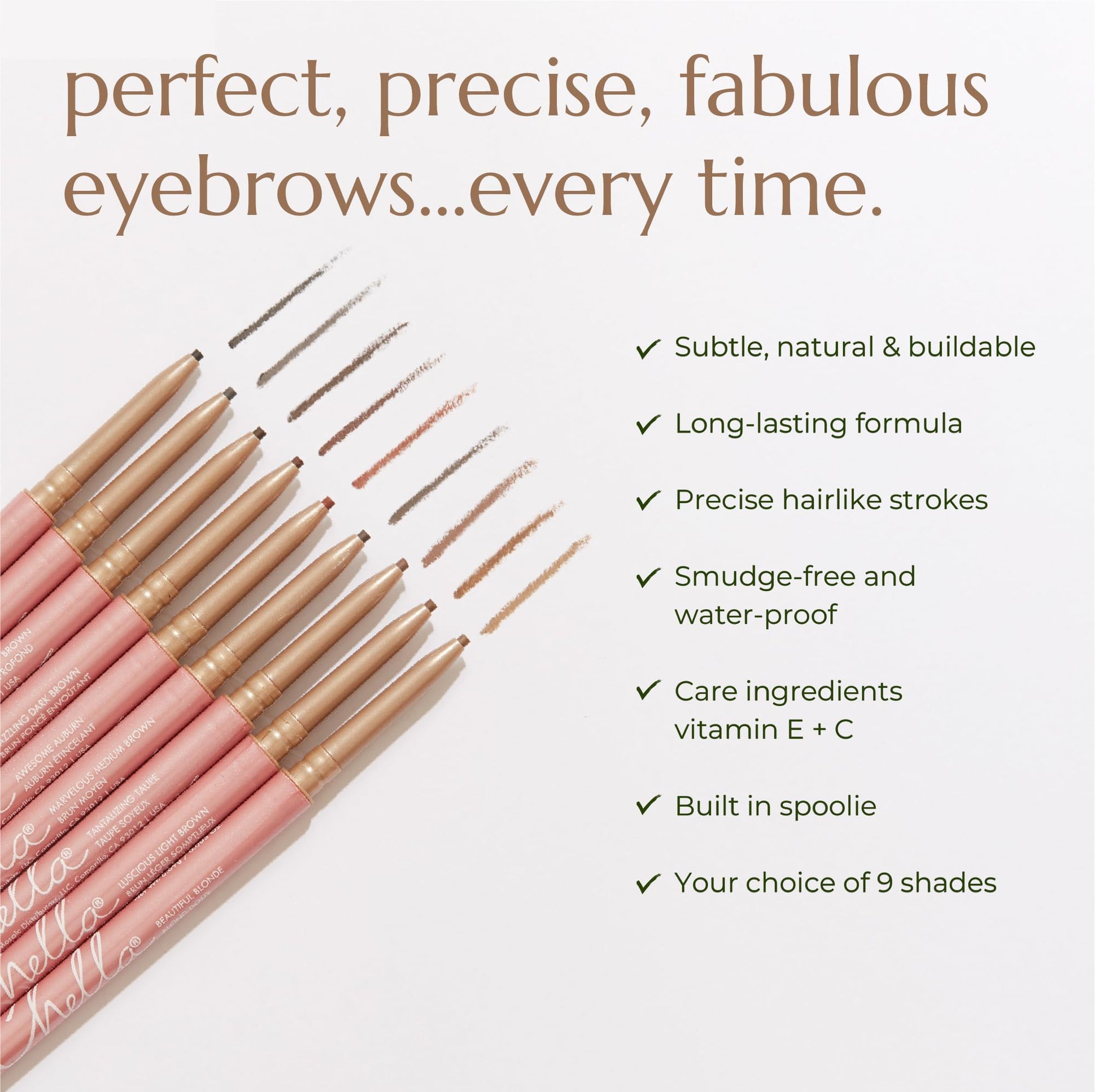 Chella Eyebrow Pencil – Easy-to-Use Brow Definer for Shaping, Filling & Blending – Long-Wear Deep Brown Eyebrow Pencils for Women with Precise Tip (Deep Brown) Chella Au supplements