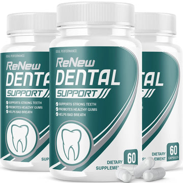 IDEAL PERFORMANCE (3 Pack) Renew Dental Support Pills Cleanser (180 Capsules) IDEAL PERFORMANCE Au supplements
