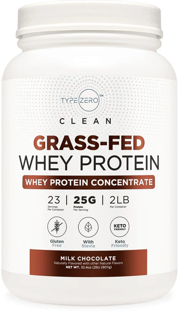 Type Zero Grass Fed Whey Protein Concentrate Powder (Chocolate, 2LBS) - Gluten Free Type Zero Au supplements