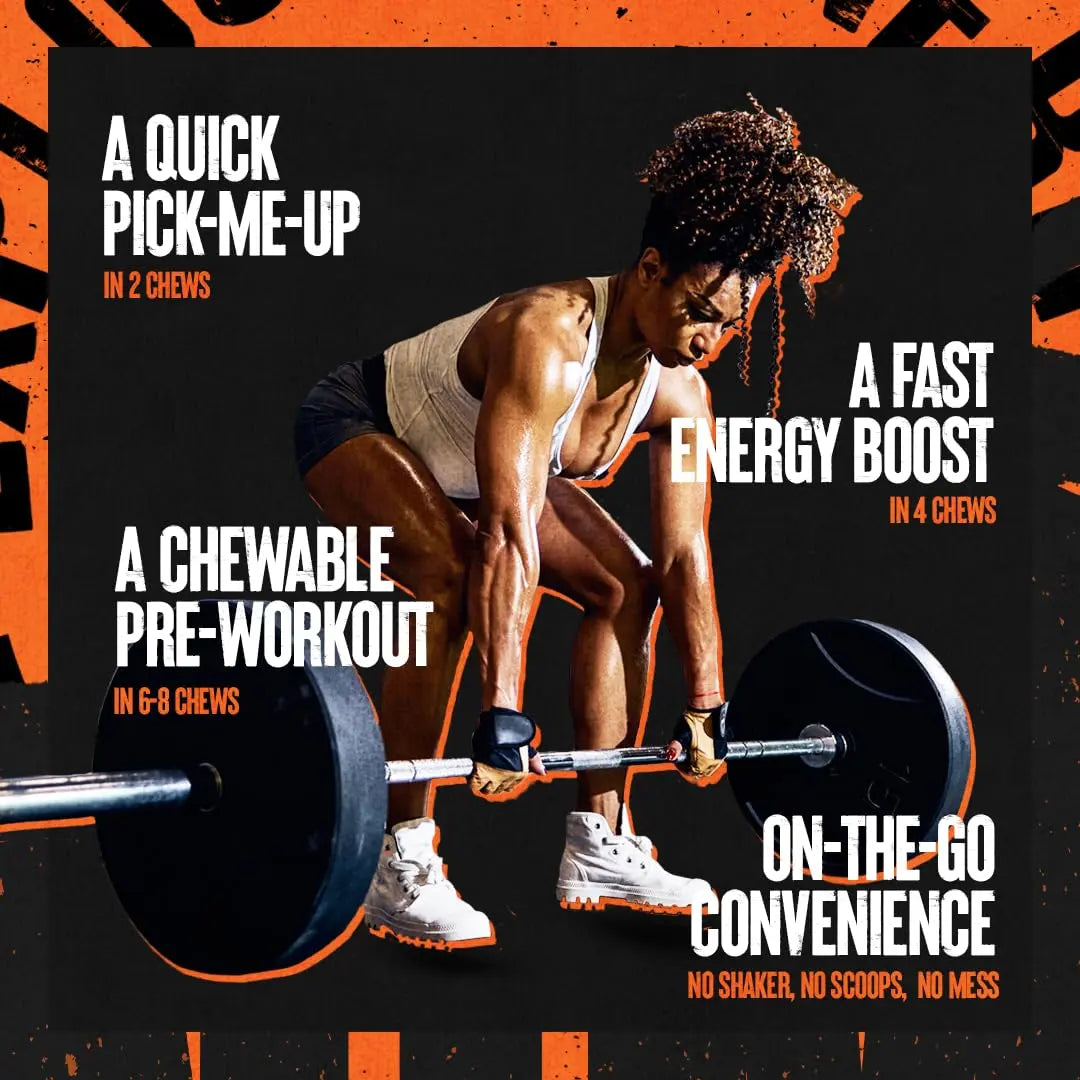 Animal Energy Chews, Fast Acting Energy with Caffeine, Nootropics and Sea Salt Animal Au supplements