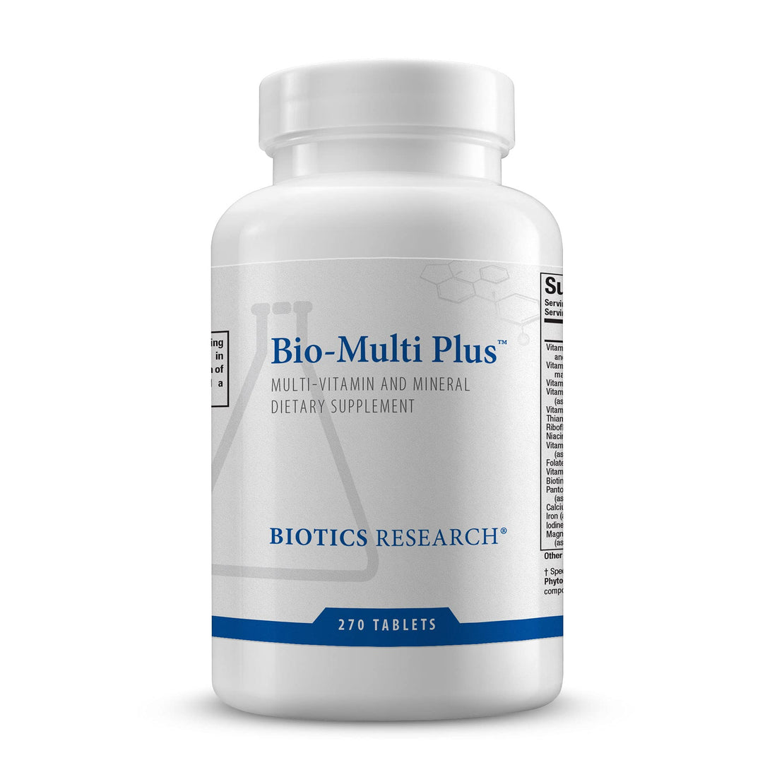 BIOTICS RESEARCH Bio-Multi Plus - Robust Foundational Multivitamin/Mineral Formula, Contains Plant-Based Trace Minerals 270 Tablets BIOTICS RESEARCH Au supplements
