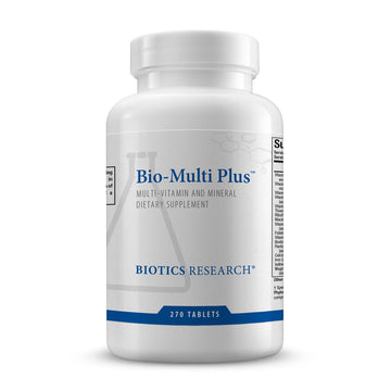 BIOTICS RESEARCH Bio-Multi Plus - Robust Foundational Multivitamin/Mineral Formula, Contains Plant-Based Trace Minerals 270 Tablets BIOTICS RESEARCH Au supplements