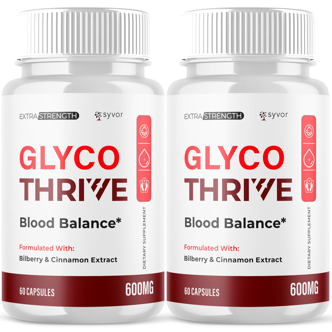 (2 Pack) Glyco Thrive Capsules, Official GlycoThrive Glycogen Support Pills with All Natural Ingredients, Advanced Formula Health Supplement with Max Strength Vitamins for Women & Men (120 Capsules) Syvor Au supplements