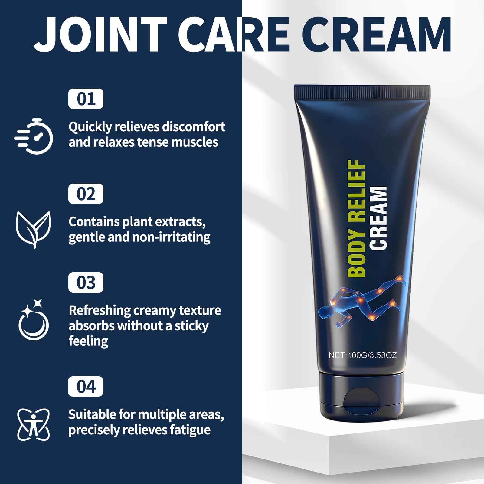 YIVANNUO 2PCS Neuropathy Relief Cream, Contains Arnica, Menthol, Msm, and Glucosamine, Suitable for Feet, Hands, Legs, Muscles, Joints, and Waist, Fast Absorption, Mild & All Natural YIVANNUO Au supplements