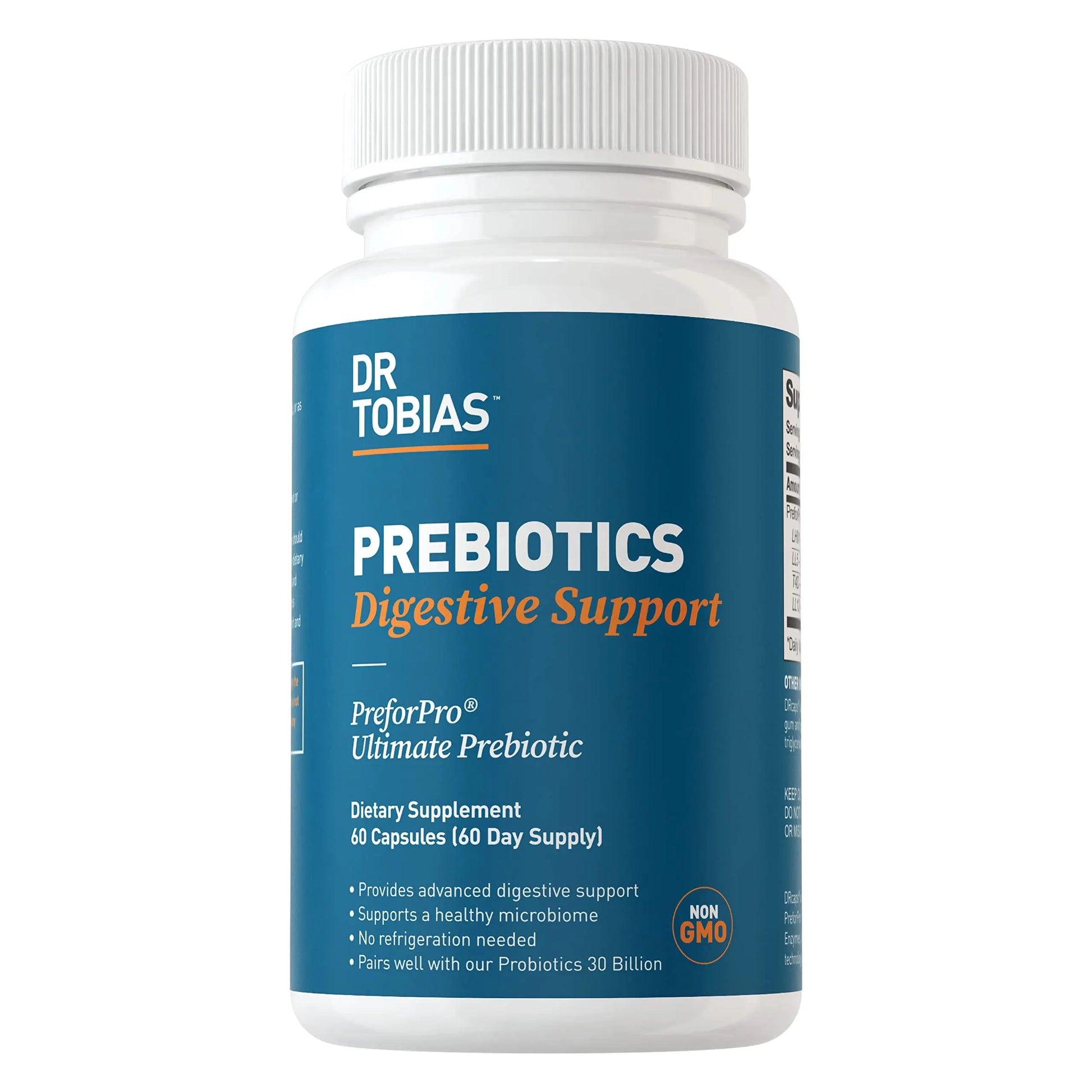Dr. Tobias Prebiotics, Supports Digestion & Gut Health, Feed Good Probiotic Bacteria Dr. Tobias Au supplements