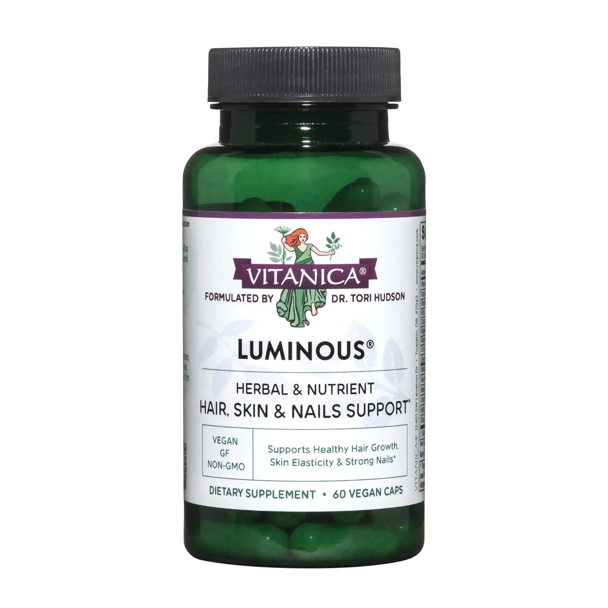 Vitanica, Luminous, Hair, Skin and Nail Support, Vegan, 60 Capsules Vitanica Au supplements
