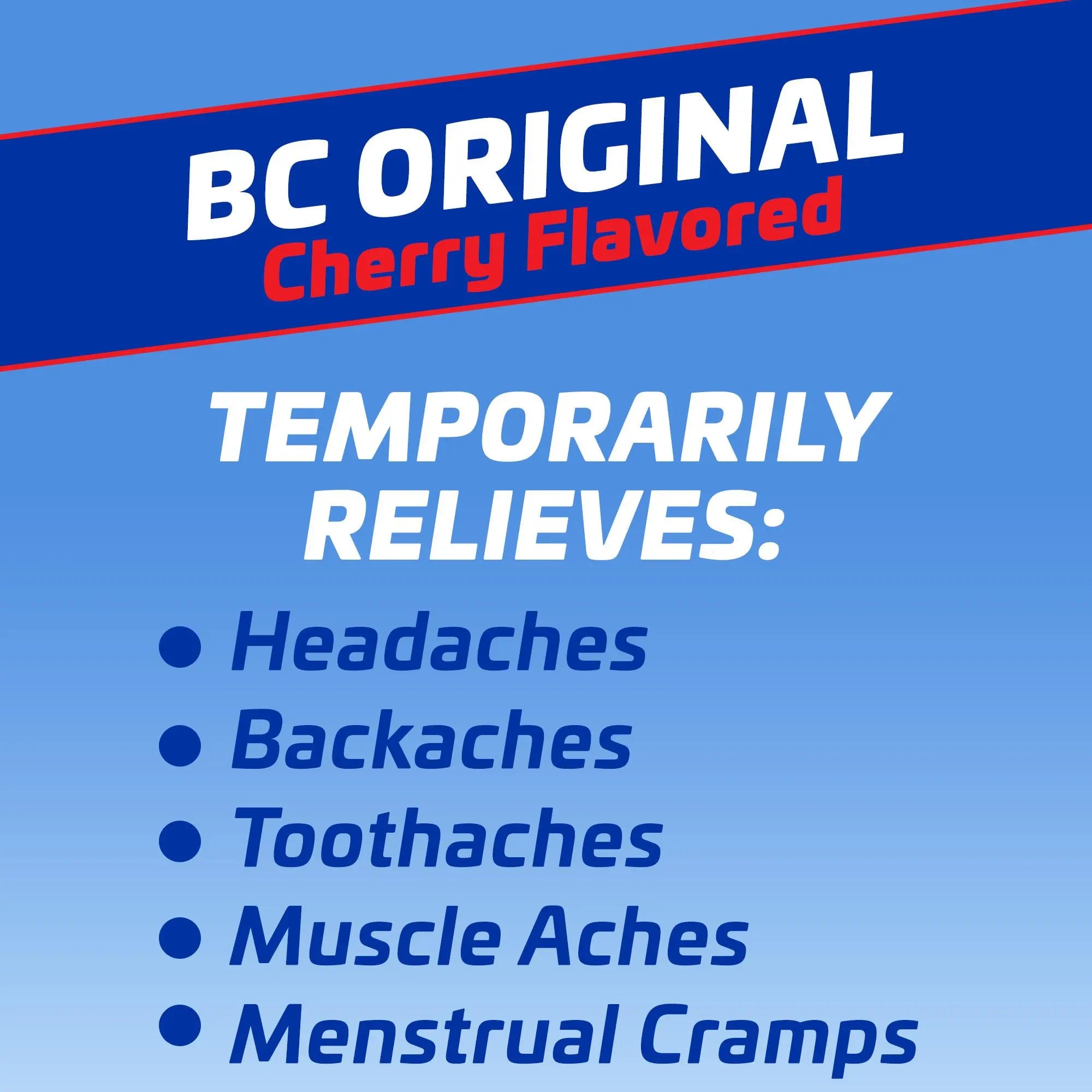 BC Headache Relief Powder, Dual-Action Formula with Aspirin & Caffeine Eases Aches & Pains, Cherry Flavor, 4 Count, Pack of 6 BC Au supplements