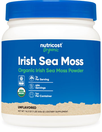 Nutricost Organic Irish Moss Powder (1 LB) - Gluten Free, Non-GMO, Vegetarian Friendly Nutricost Au supplements