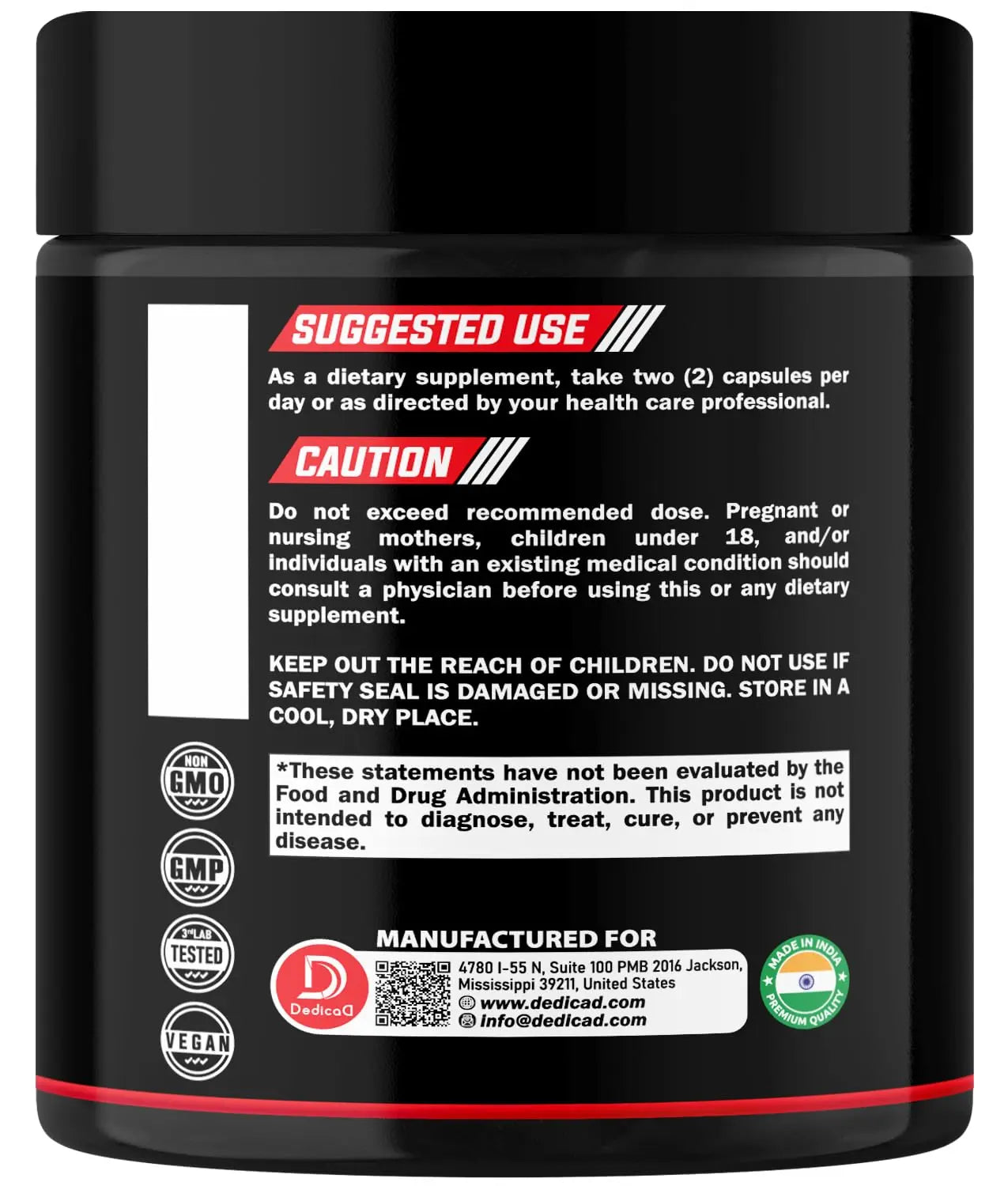 DEDICAD 11in1 Cloves Supplement with Ginger, Ceylon Cinnamon and 8 Other More - Digestive, Immune System, Mood Support - 60 Capsules - 30 Days Supply DEDICAD Au supplements