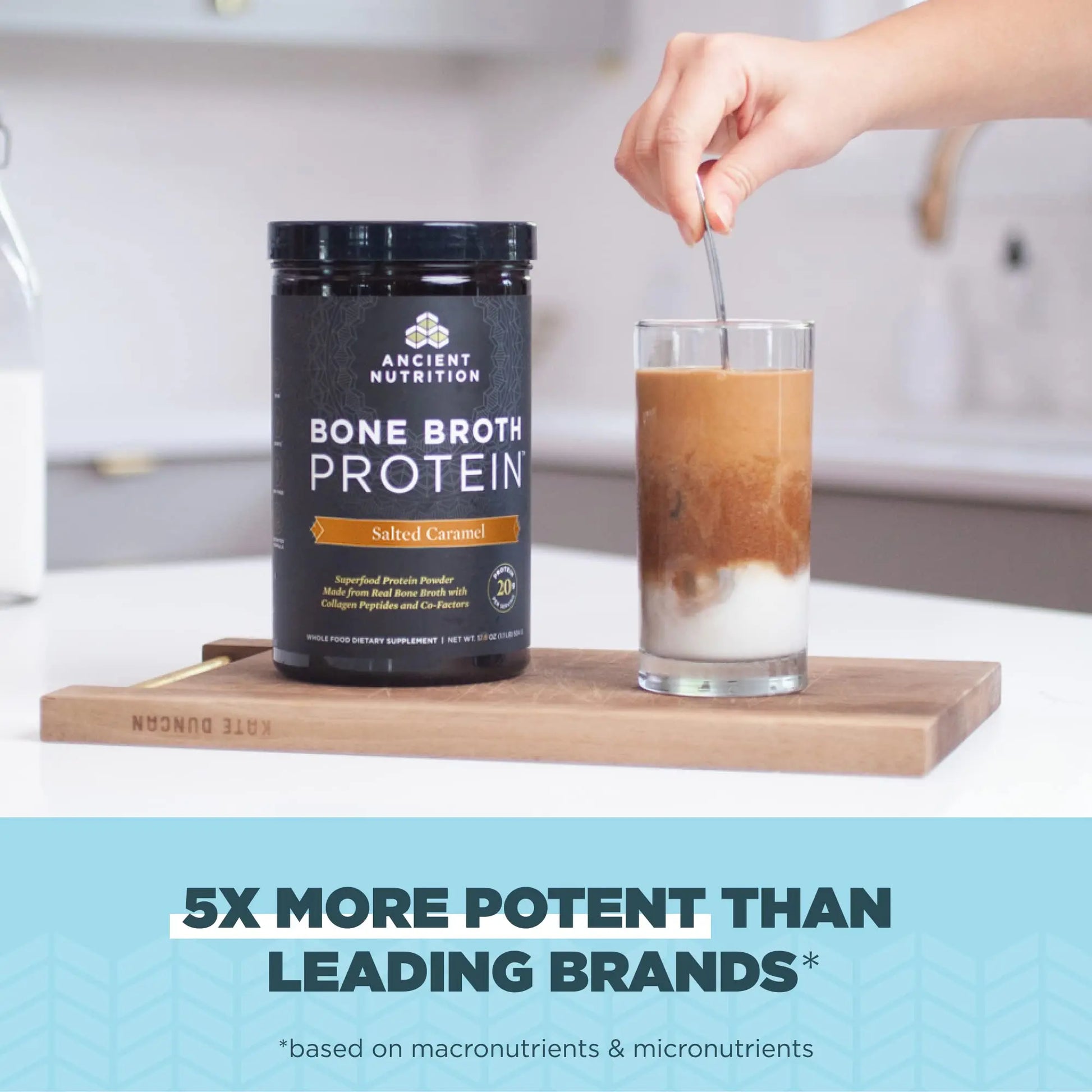 Ancient Nutrition Bone Broth Protein Powder, Salted Caramel, 19g Protein per Serving Ancient Nutrition Au supplements
