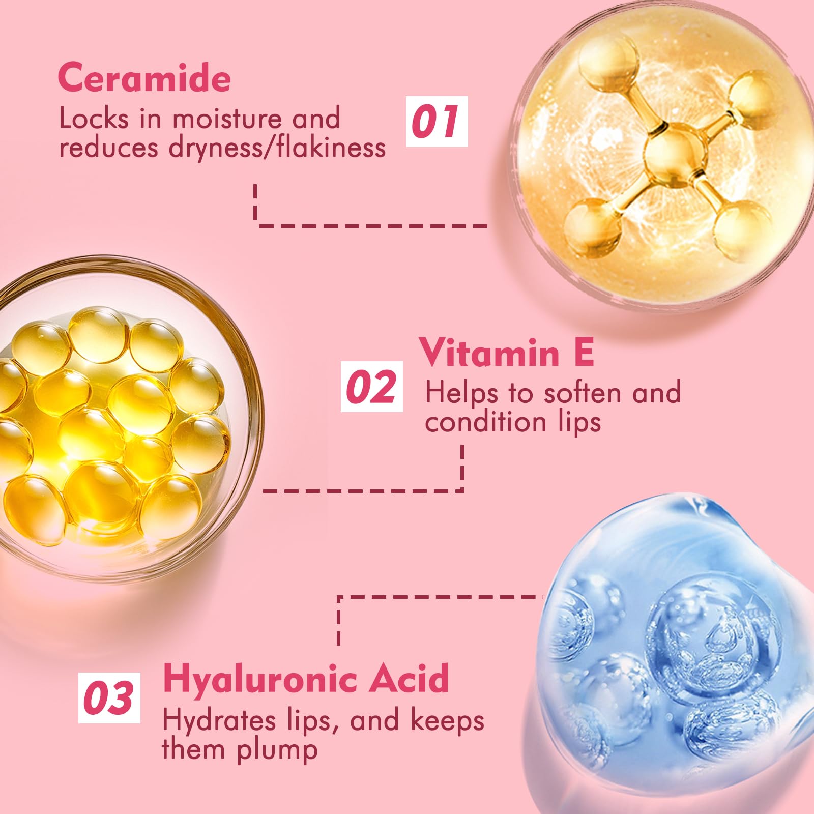 KIMUSE 6 Pcs Tinted Lip Butter Hydration Balm Set, 6 Flavored Shades Hydrating Plumping Gloss with Hyaluronic Acid & Vitamin E, Sheer Tint, Non-Sticky | Vegan Lip Care Makeup for Dry Lips & Daily KIMUSE Au supplements