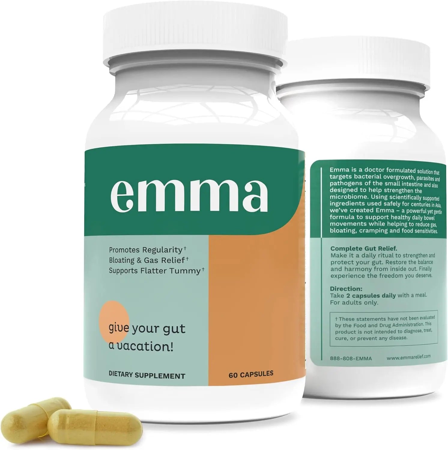Emma Gut Health - Gas and Bloating Relief, Constipation, Leaky Gut Repair Emma Au supplements