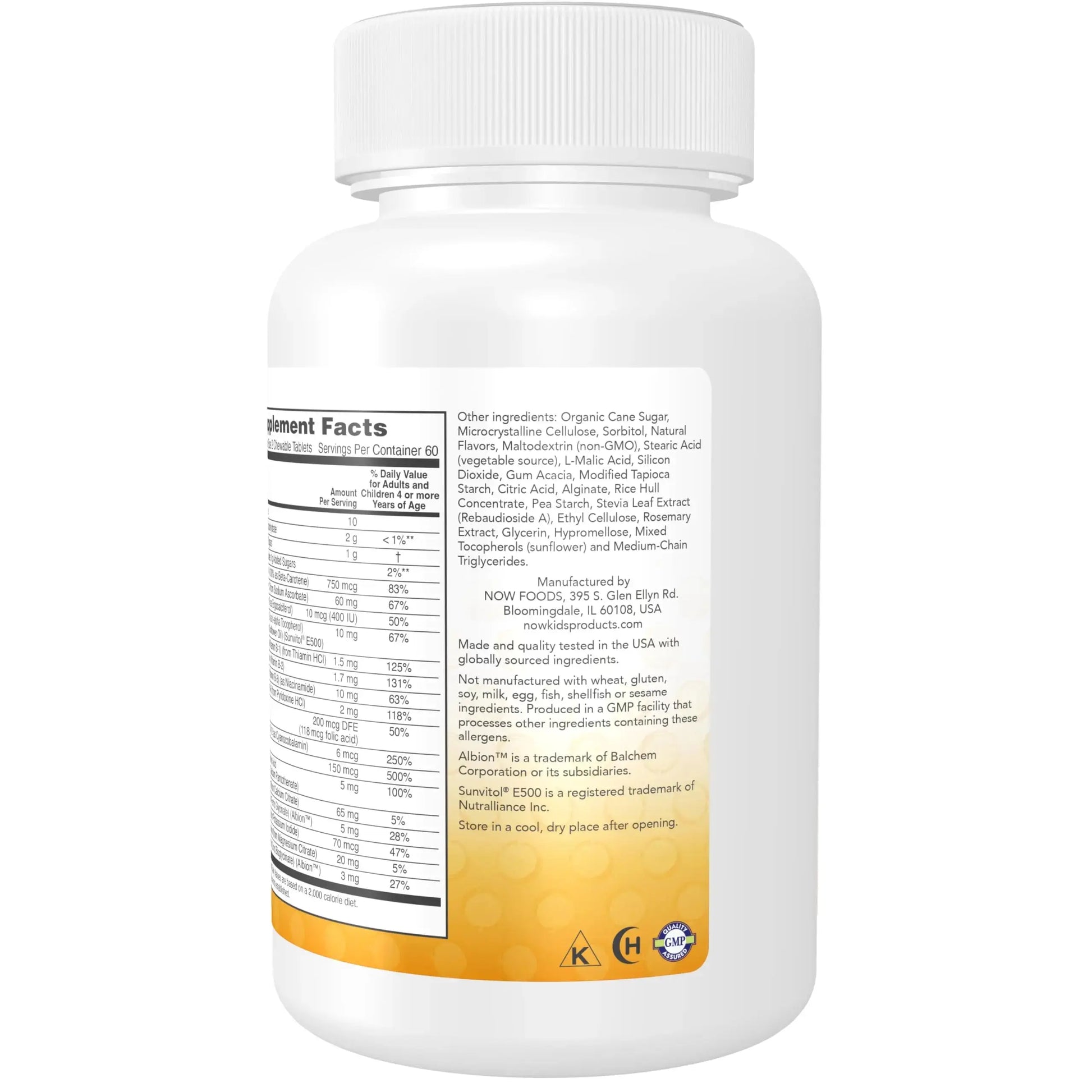 NOW Kids Supplements, Kid Vits Multivitamin, Berry Lemonade Flavor, 120 Chewable Tablets NOW Foods Au supplements