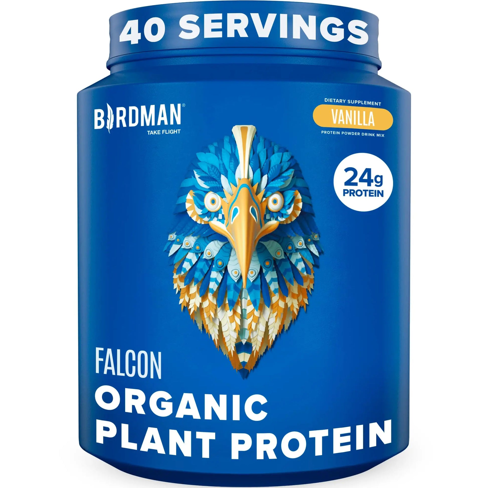 BIRDMAN Falcon Vegan Protein Powder Organic, Stevia & Sugar Free, Plant Based Protein BIRDMAN Au supplements